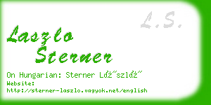 laszlo sterner business card